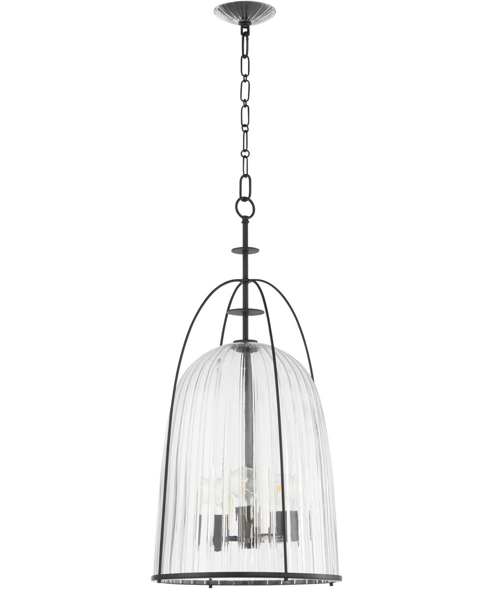 3-light Pendant Matte Black