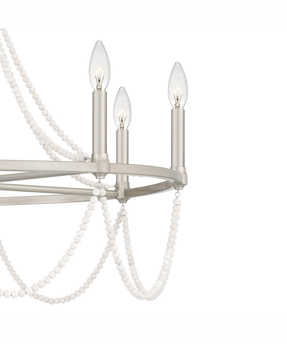 Brigitta 8-light Chandelier Brushed Nickel