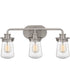 Lewiston Large 3-light Bath Light Brushed Nickel