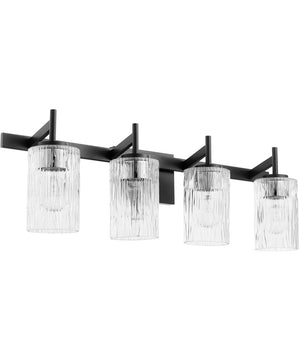 4-light Bath Vanity Light Textured Black