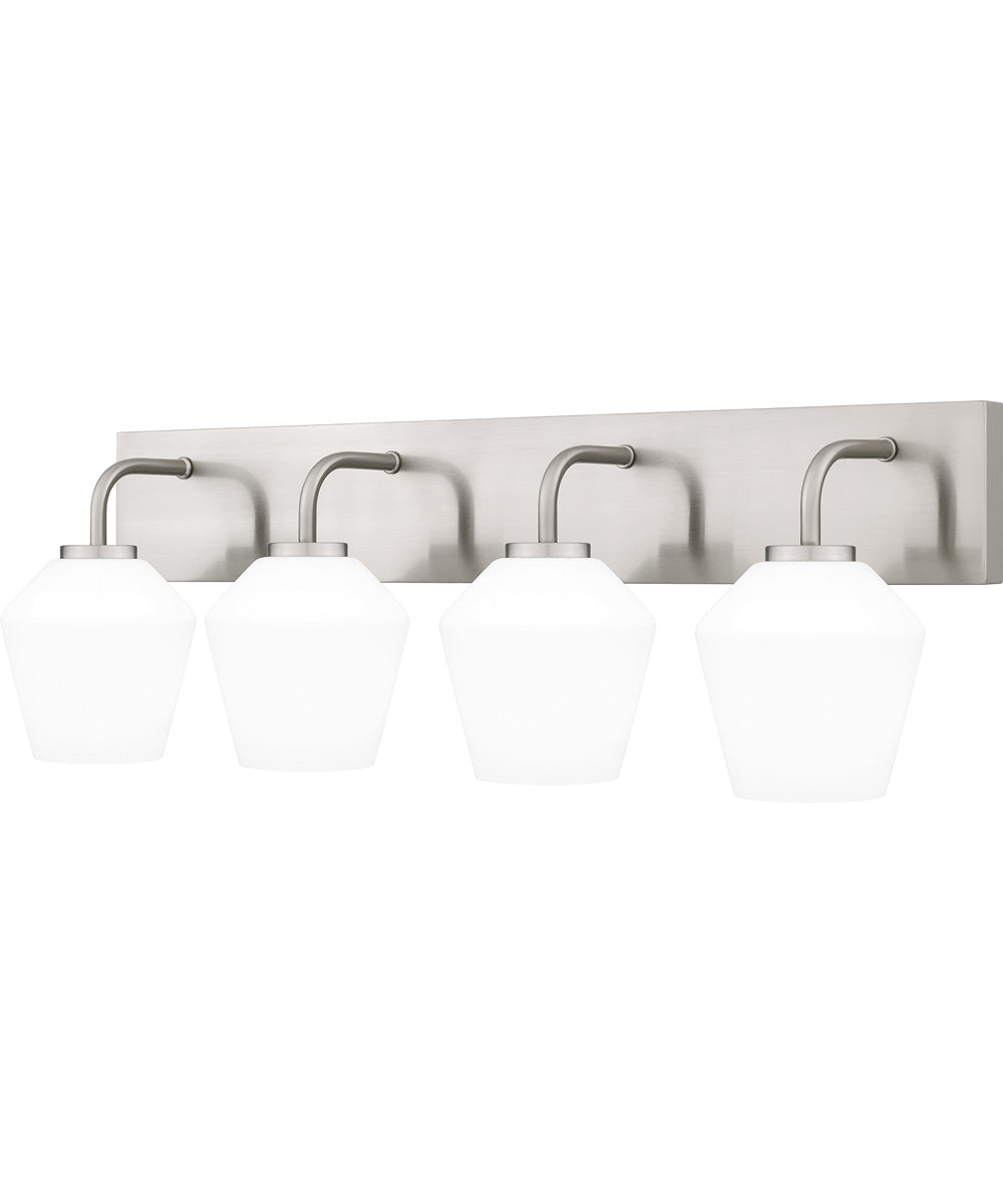Nielson Extra Large 4-light Bath Light Brushed Nickel