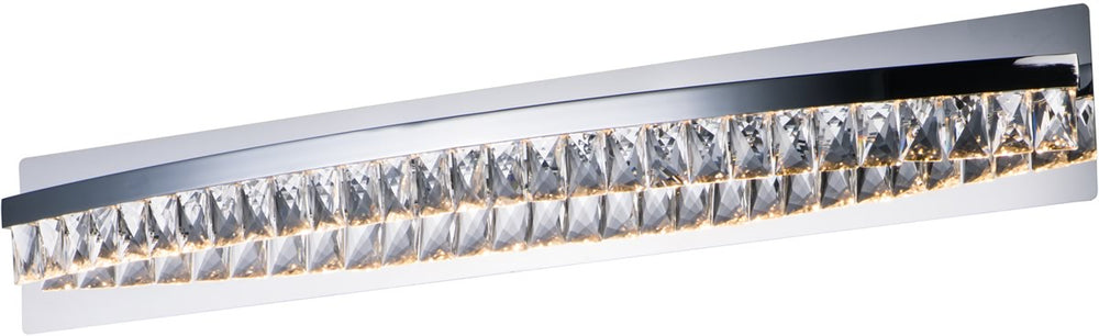 35"W Icycle LED Bath Vanity Polished Chrome