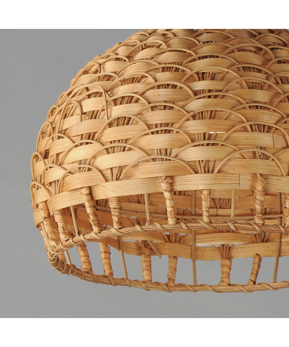 Tahiti 14 inch 1-Light Pendant Black