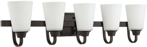 37"W Grace 5-Light Bath Vanity Light Espresso