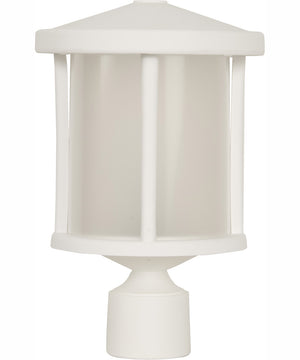 Resilience Lanterns 1-Light Outdoor Post Mount Matte White