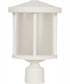 Resilience Lanterns 1-Light Outdoor Post Mount Matte White