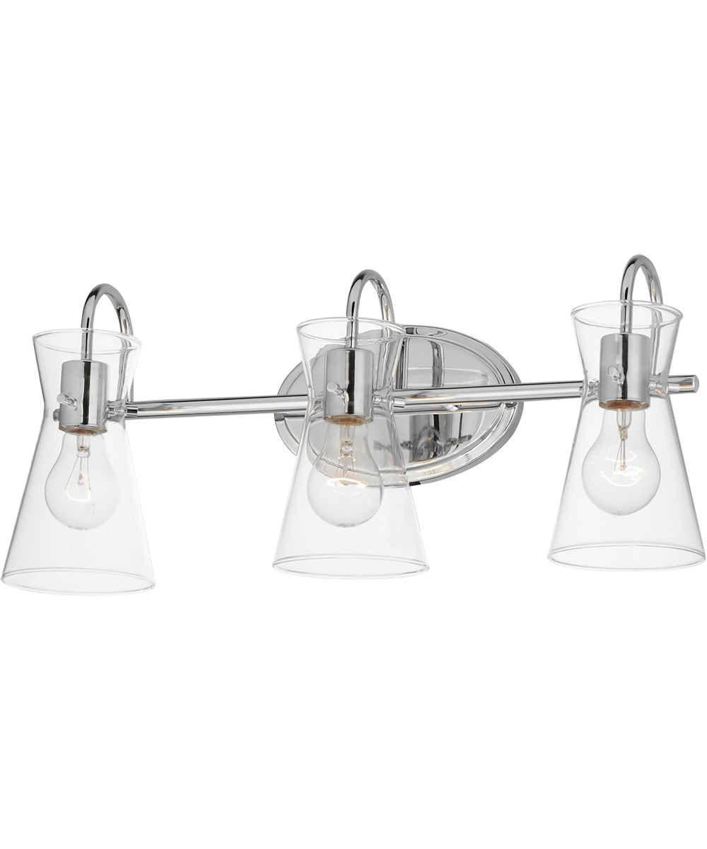 Ava 3-Light Bath Vanity Polished Chrome