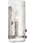 Fortress Small 2-light Wall Sconce Mottled Silver