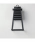 Shutters Vivex 1-Light Medium Outdoor Wall Sconce Black