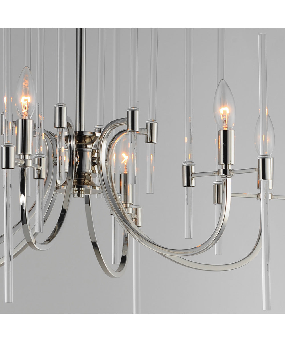 Divine 6-Light Chandelier Polished Nickel