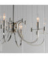 Divine 6-Light Chandelier Polished Nickel