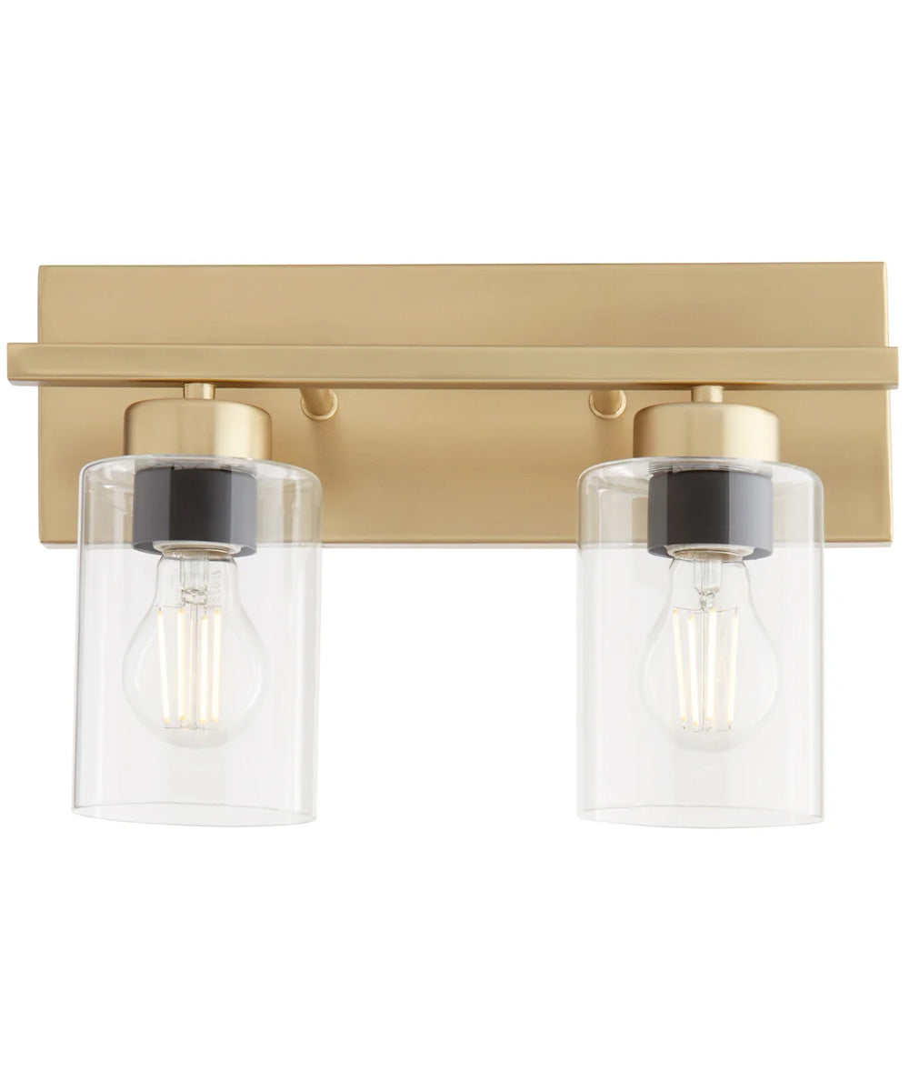 Carter 2-light Bath Vanity Light Aged Brass
