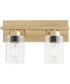 Carter 2-light Bath Vanity Light Aged Brass