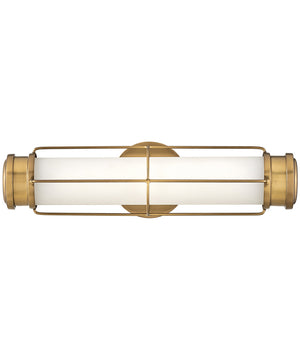Saylor LED-Light Small LED Sconce in Heritage Brass