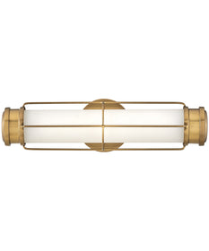 Saylor LED-Light Small LED Sconce in Heritage Brass