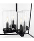 Odeon 4-light Pendant Matte Black