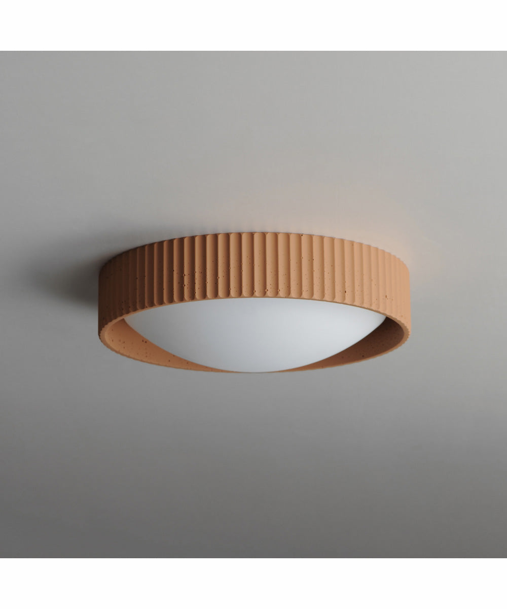Souffle 14 inch LED Flush Mount Terra Cotta
