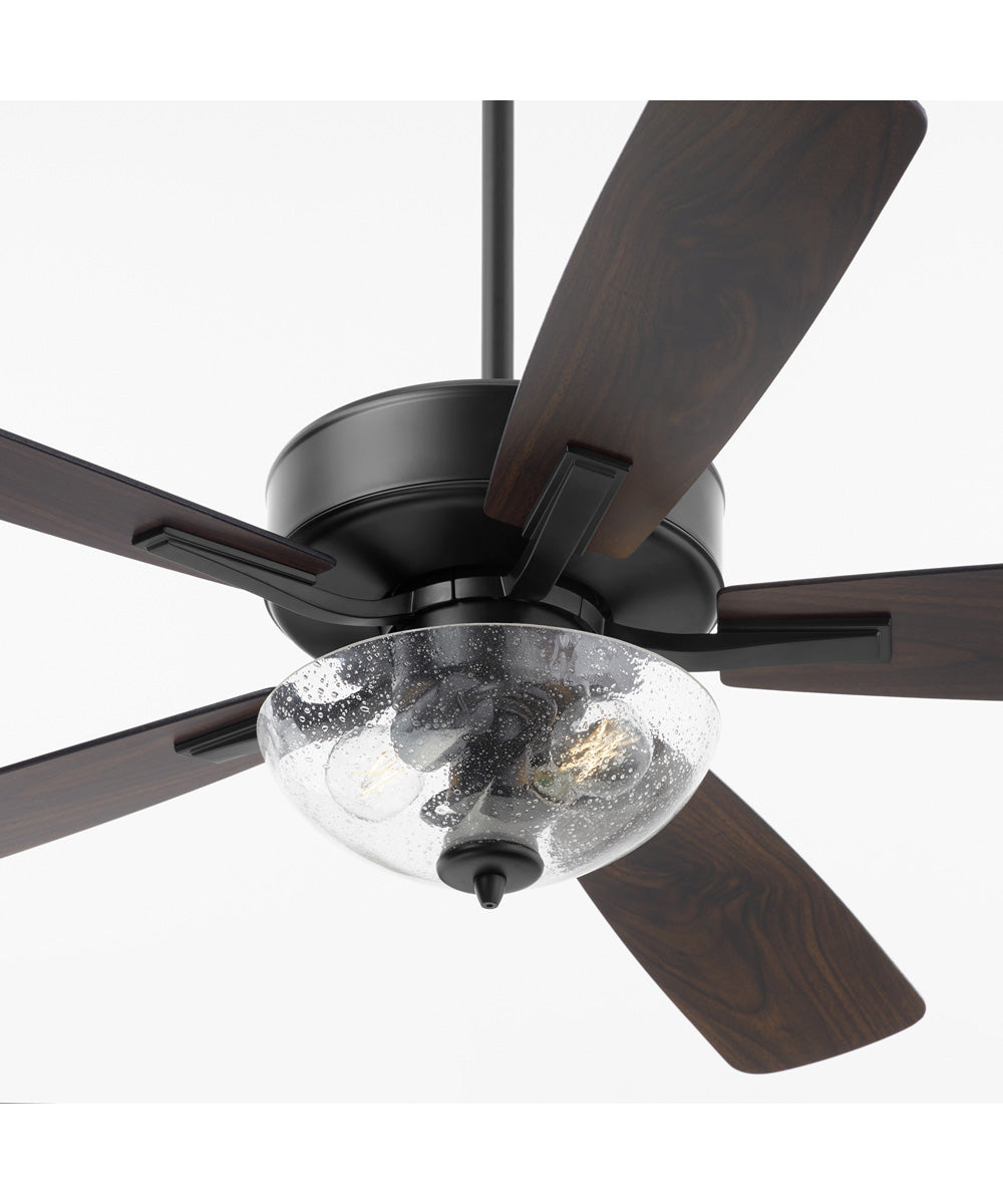 52" Ovation 2-light LED Ceiling Fan Matte Black