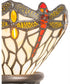 15" High Tiffany Hanginghead Dragonfly Mini Lamp