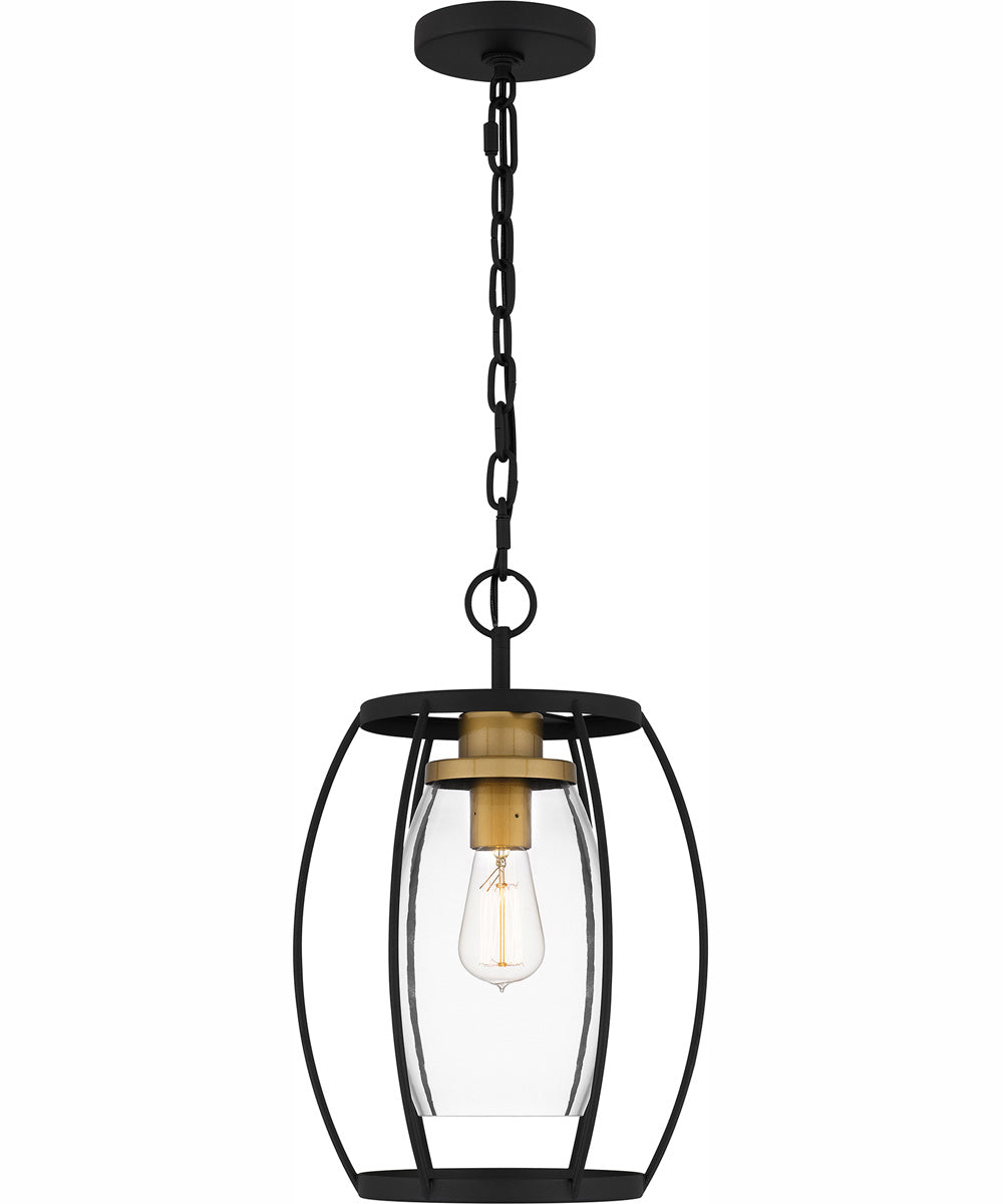 Thyme 1-light Mini Pendant Earth Black
