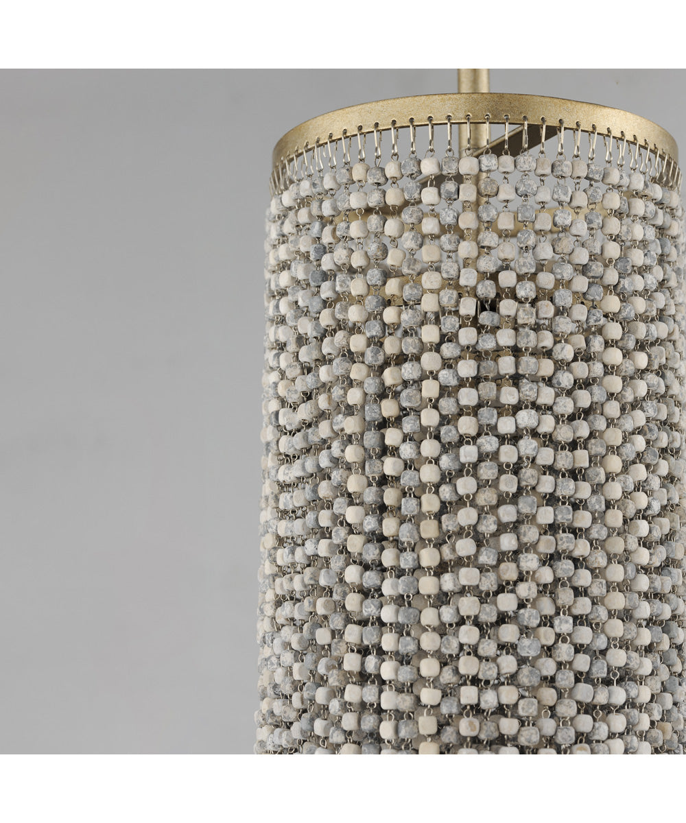 Fontaine 1-Light Pendant Golden Silver