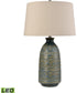 Burnie 28'' High 1-Light Table Lamp - Blue Glazed - Includes LED Bulb