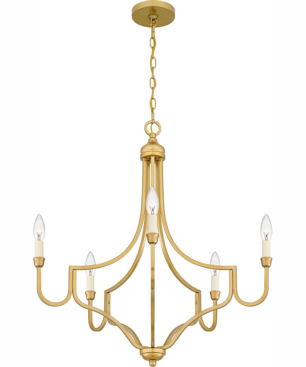 Mabel 5-light Chandelier Light Gold