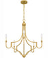 Mabel 5-light Chandelier Light Gold