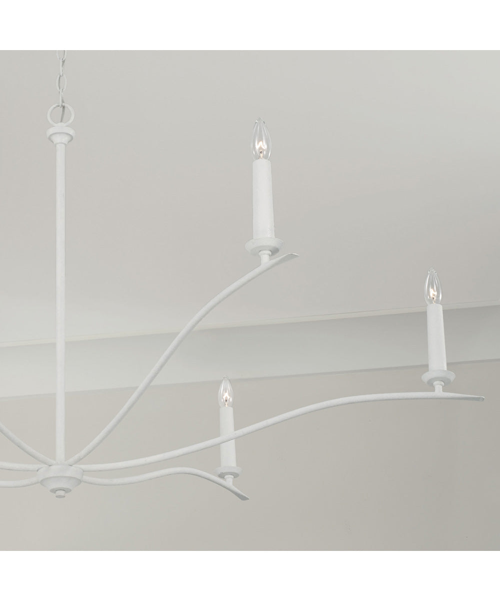 Grady 6-Light Chandelier Textured White