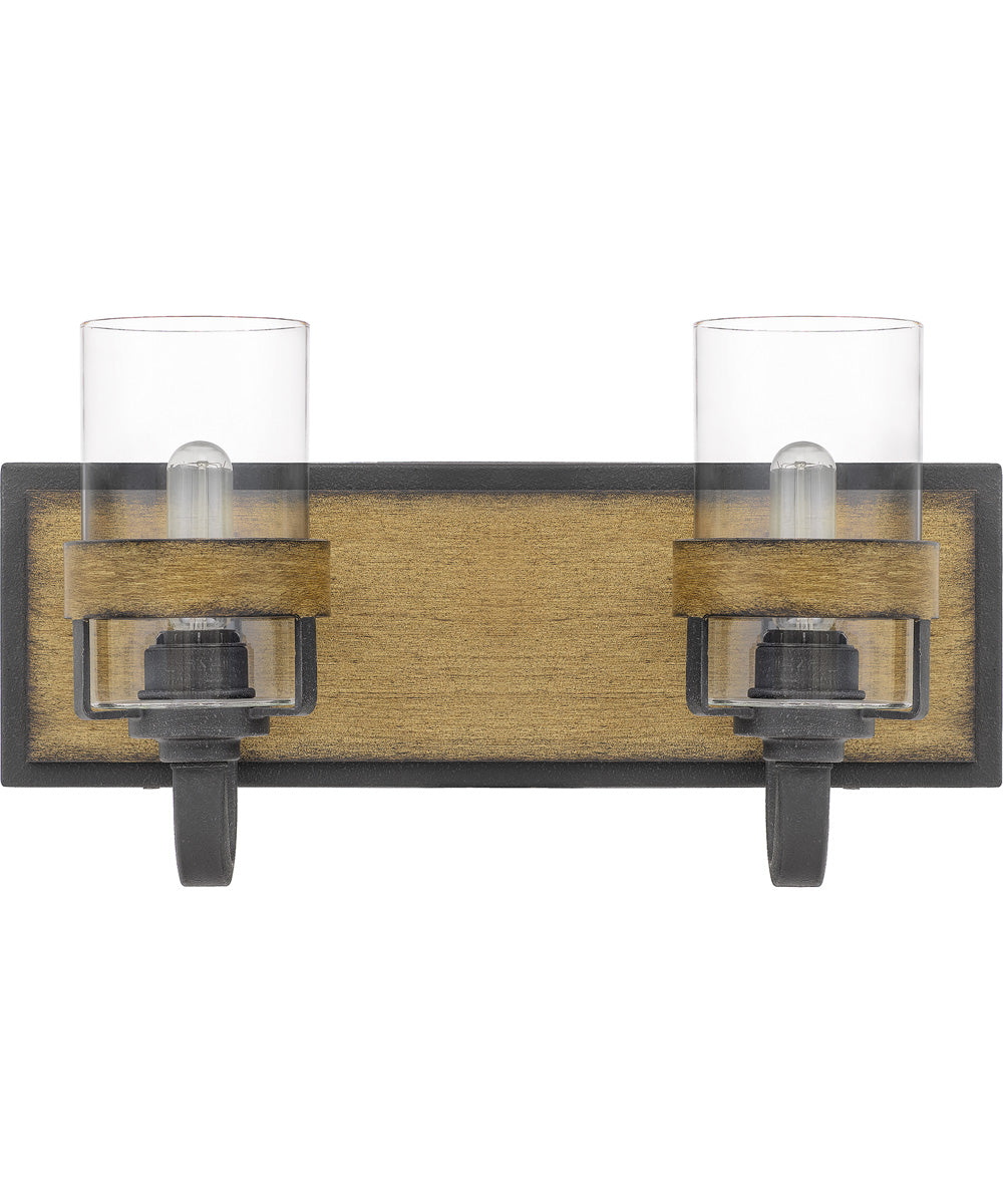 Finch Medium 2-light Bath Light Aged Walnut