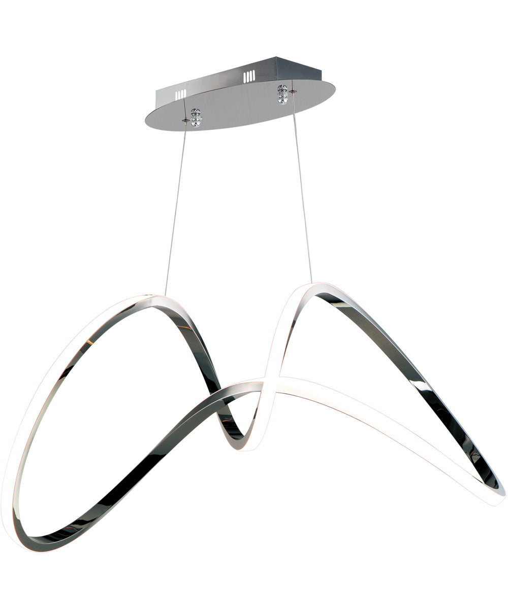 Perpetual LED Pendant Black Chrome