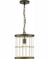 Lattimore 1-Light Pendant Aged Brass