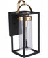 Neo 1-Light Outdoor Wall Lantern Midnight Satin Brass