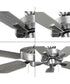 AirPro 52 in. 5-Blade Transitional Ceiling Fan Brushed Nickel