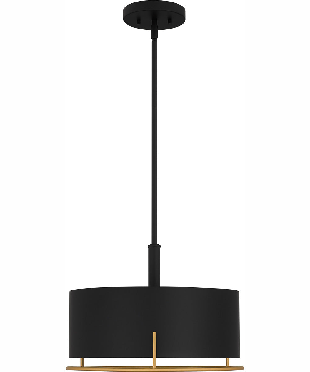 Quoizel Pendant Large 3-light Pendant Matte Black