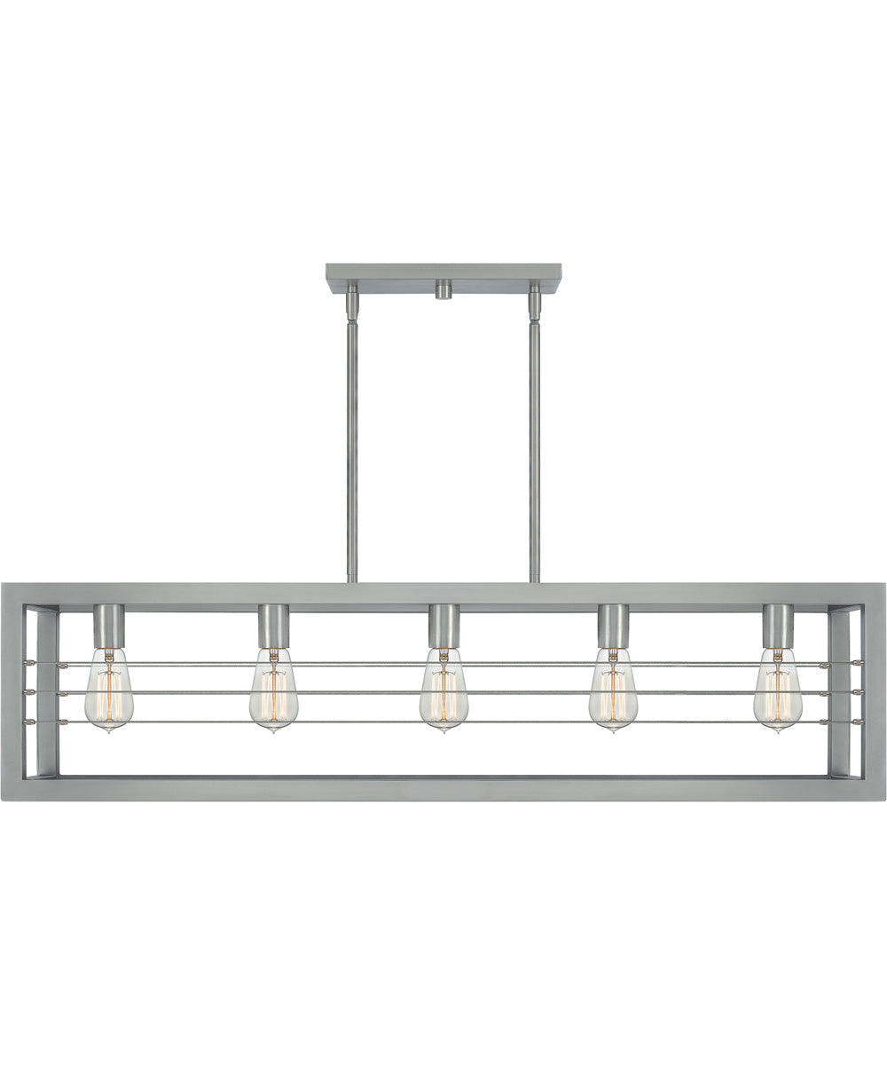 Awendaw 5-light Island Light Antique Nickel