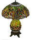 26"H Tiffany Hanginghead Dragonfly Lighted Base Table Lamp
