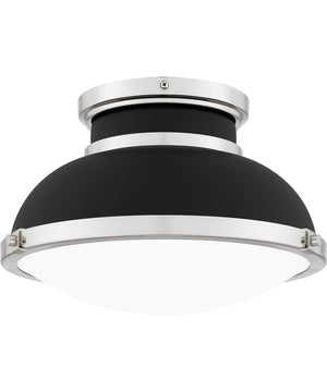 Quoizel Flush Mount Medium 2-light Flush Mount Matte Black