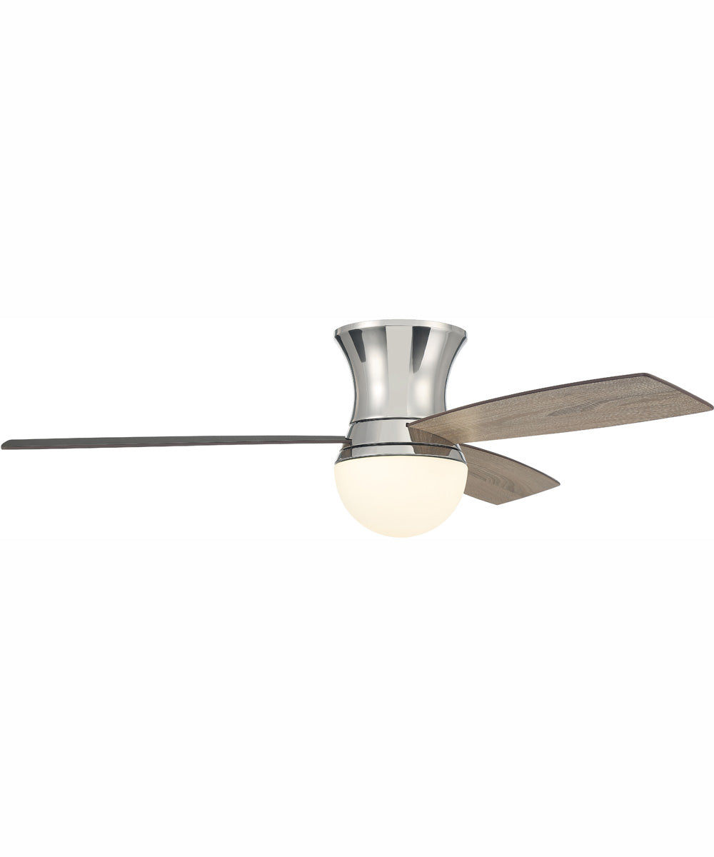 52" Daybreak 1-Light Ceiling Fan Polished Nickel