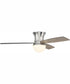 52" Daybreak 1-Light Ceiling Fan Polished Nickel