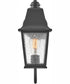 Kingston 1-Light Small Wall Mount Lantern in Black