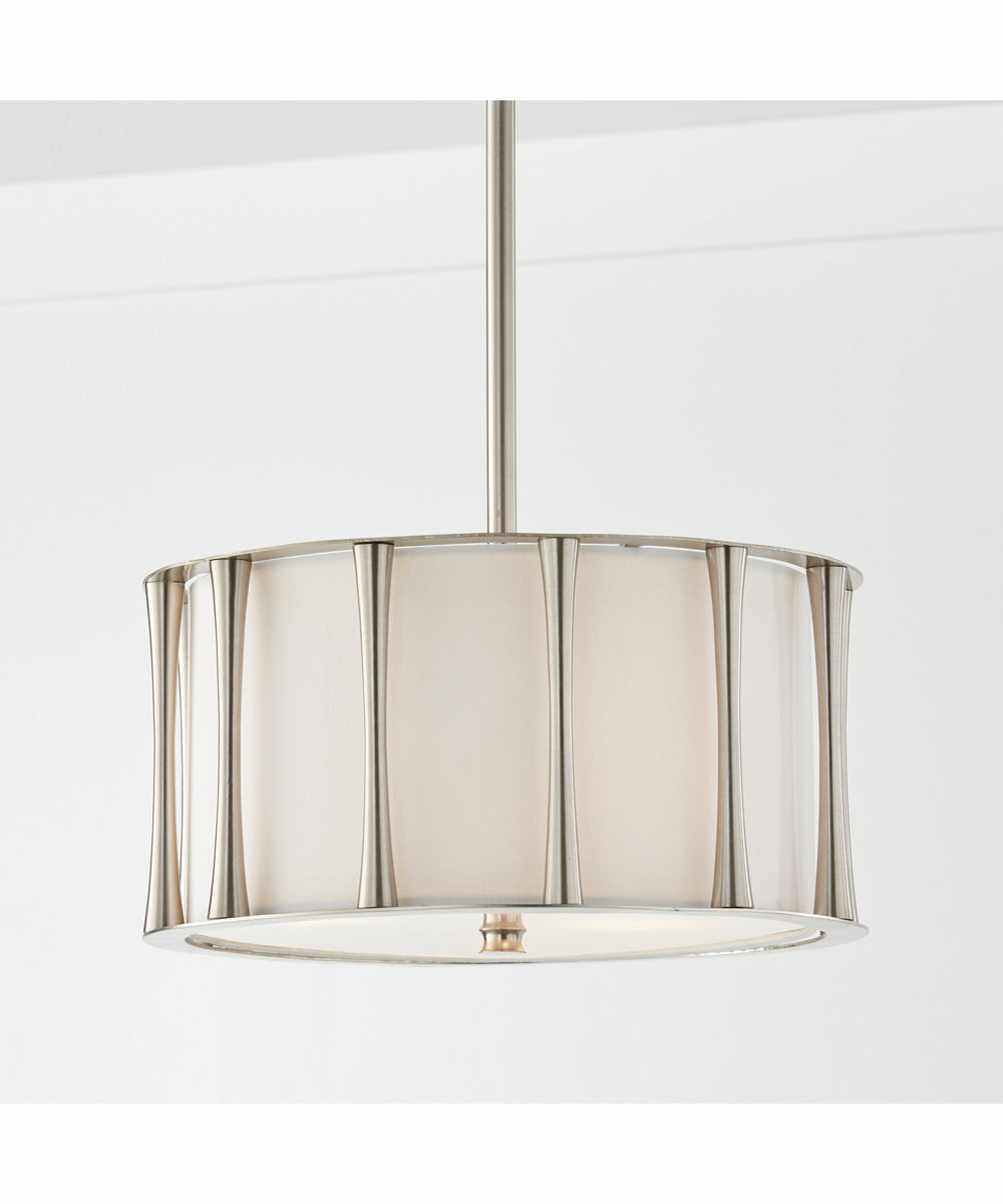 Bodie 3-Light Semi-Flush Brushed Nickel