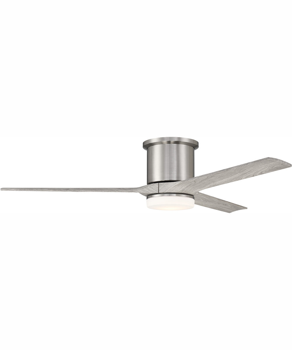 60" Burke 1-Light Ceiling Fan Brushed Polished Nickel