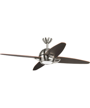 Soar 54" 4 Blade Fan w/ LED Light Brushed Nickel