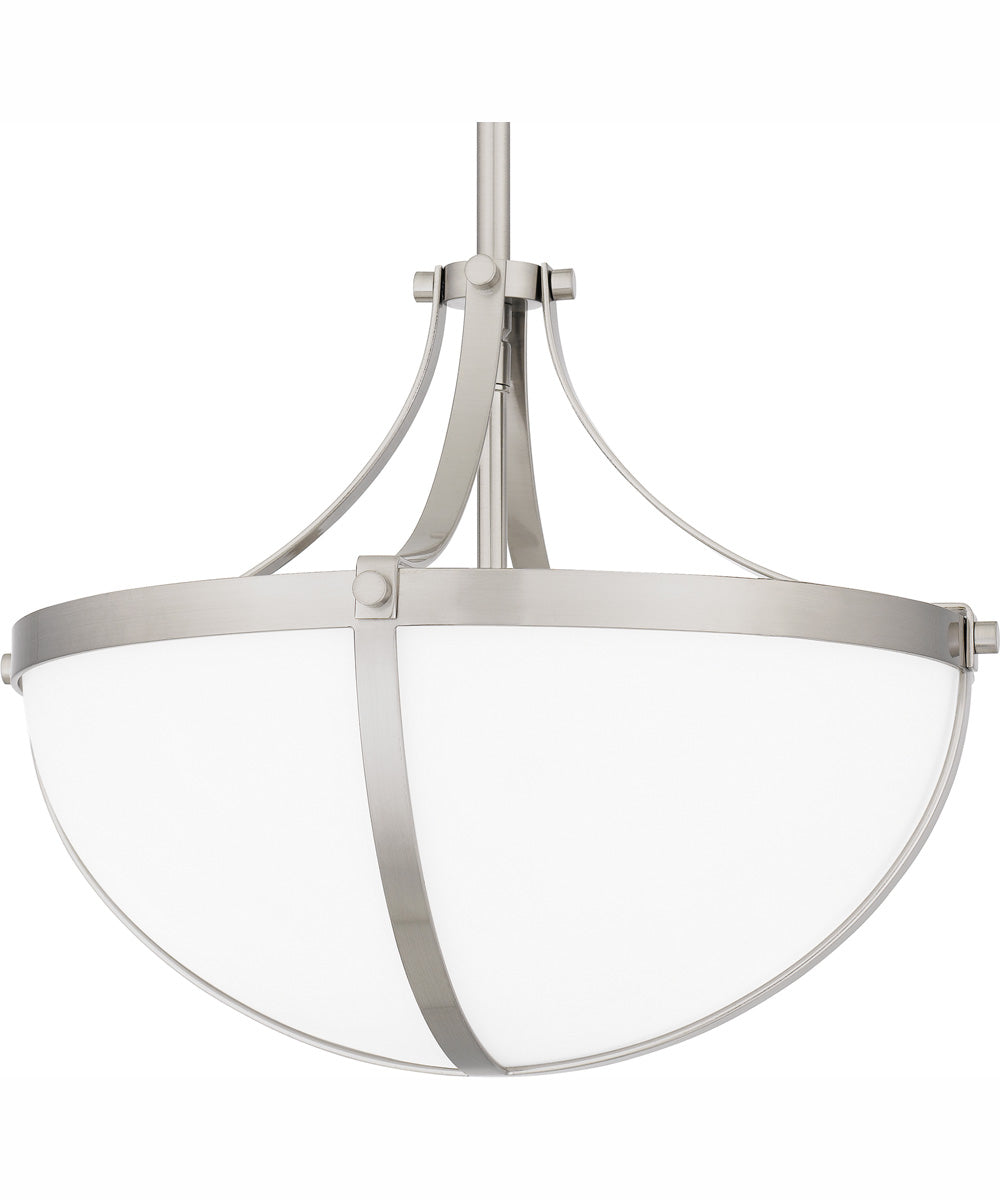 Antebellum Large 2-light Pendant Brushed Nickel