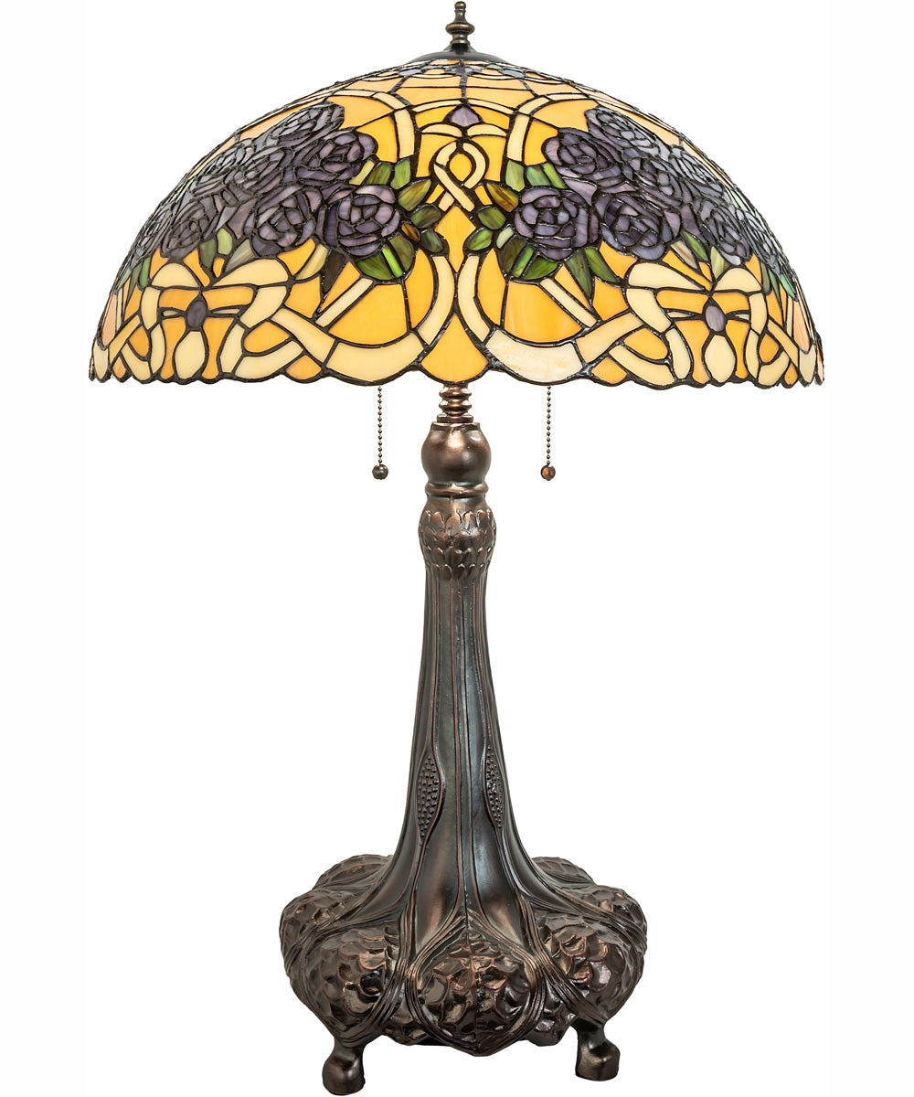 31" High Rose Bouquet Table Lamp