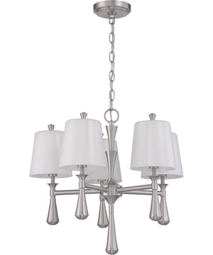 Palmer 5-Light Chandelier Brushed Polished Nickel