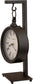 14"H Loman Mantel Clock Antique Black