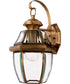 Newbury Medium 1-light Outdoor Wall Light Antique Brass