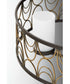 Cirrine 3-Light Etched White Glass Global Chandelier Light Antique Bronze